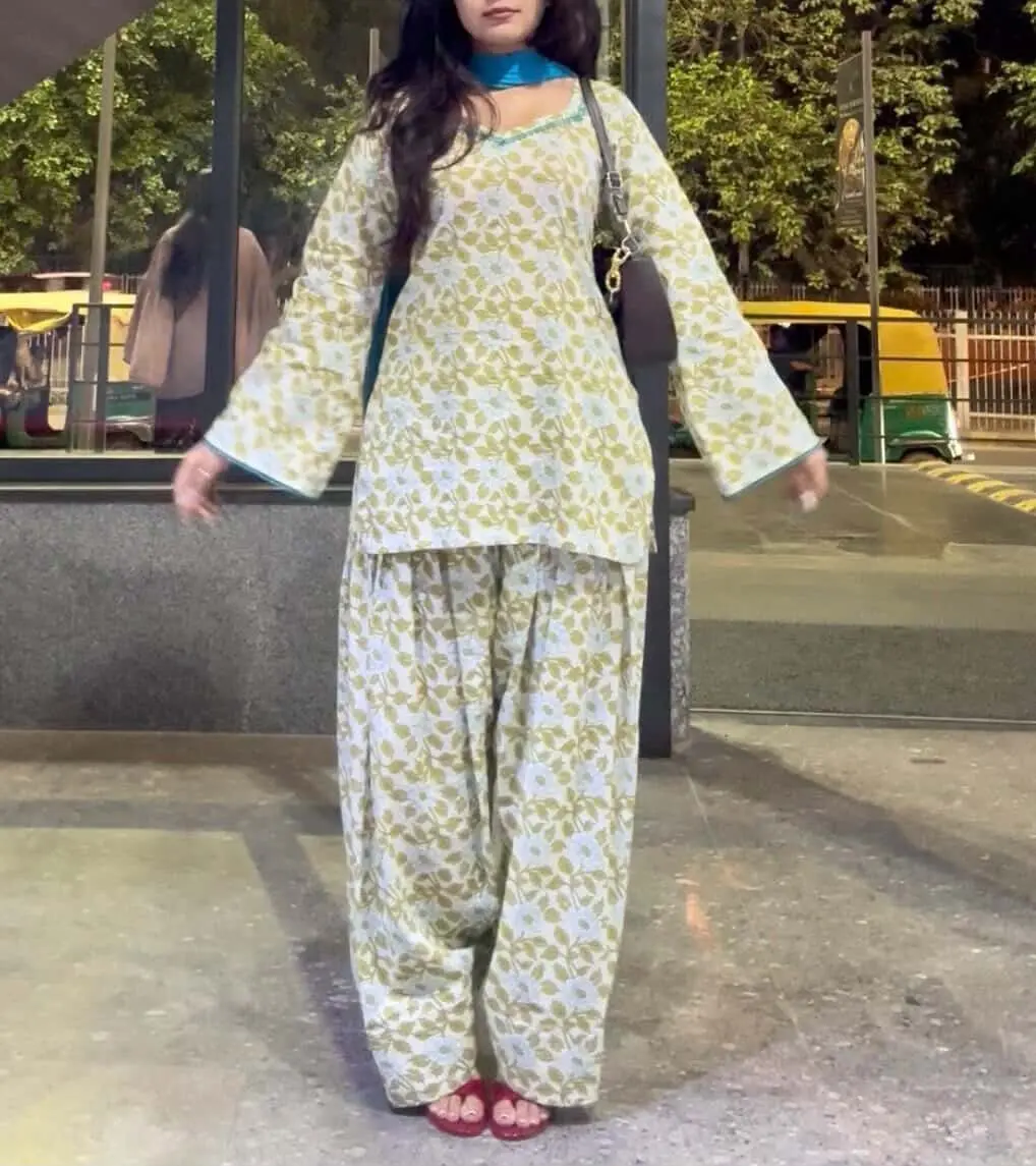 phool pure cotton farshi salwar suit set with blue dupatta phool pure cotton farshi salwar suit set with blue dupatta