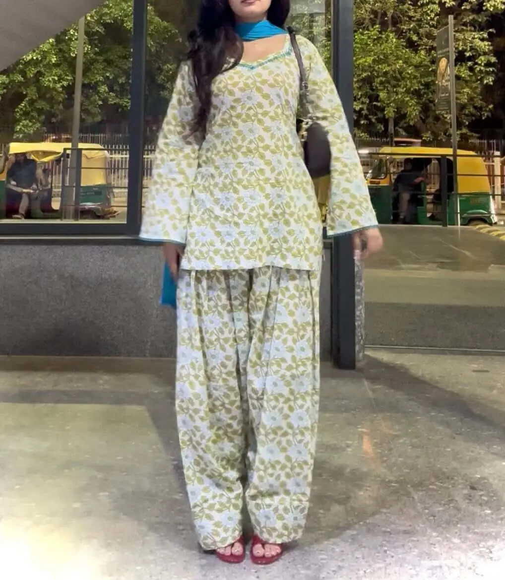 phool pure cotton farshi salwar suit set with blue dupatta phool pure cotton farshi salwar suit set with blue dupatta